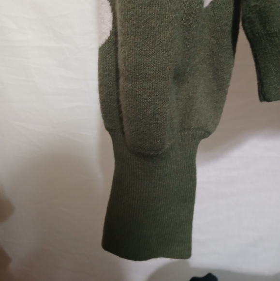LuLaRoe Olive Green Polka Dot Sweater - Picture 2 of 3